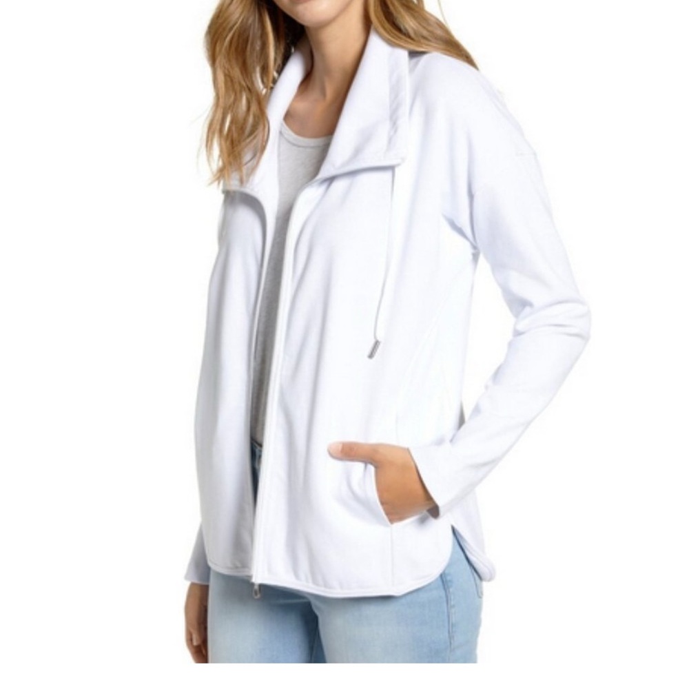Tommy Bahama Beachy Bay Full Zip Jacket White XS